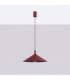Nox 40cm Dome Wall Lamp Burgundy 1x E27-3