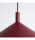 Nox 40cm Dome Wall Lamp Burgundy 1x E27-7