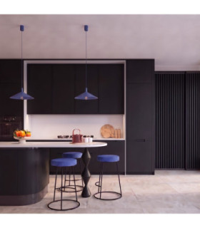 Nox 40cm Dome Wall Lamp Ultramarine 1x E27-2