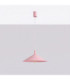 Nox 40cm Dome Wall Lamp Pink 1x E27-3