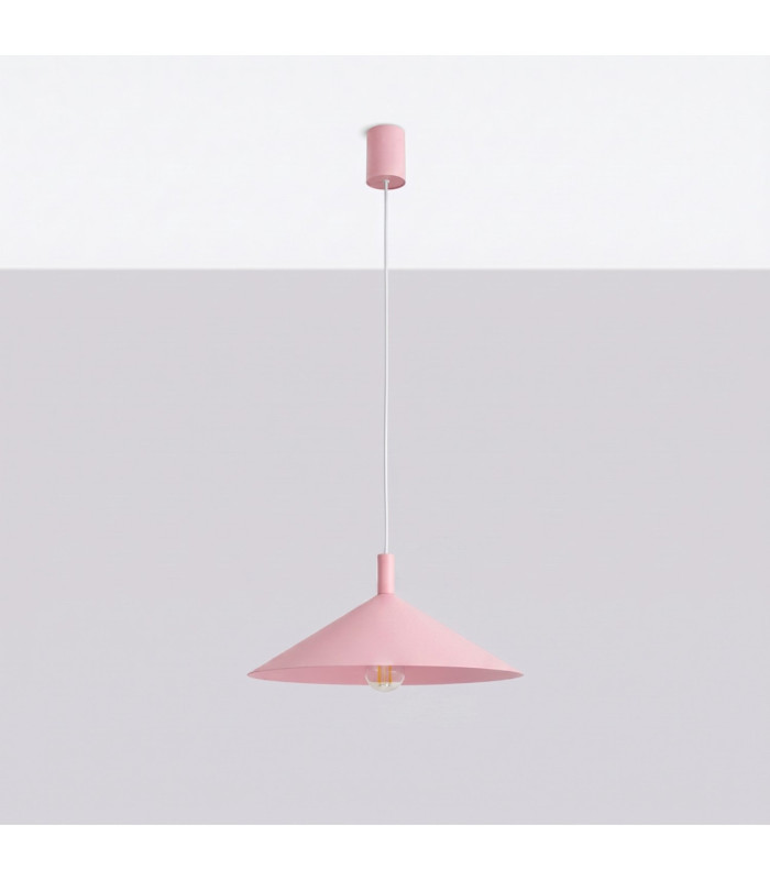 Nox 40cm Dome Wall Lamp Pink 1x E27-3