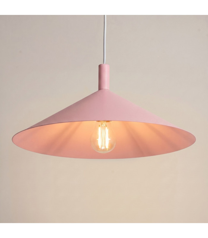 Nox 40cm Dome Wall Lamp Pink 1x E27-5