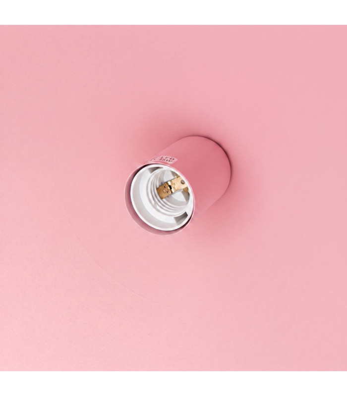 Nox 40cm Dome Wall Lamp Pink 1x E27-8