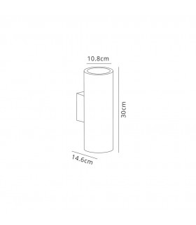Wall Lamp, 2 x E27, IP54, Graphite - 2