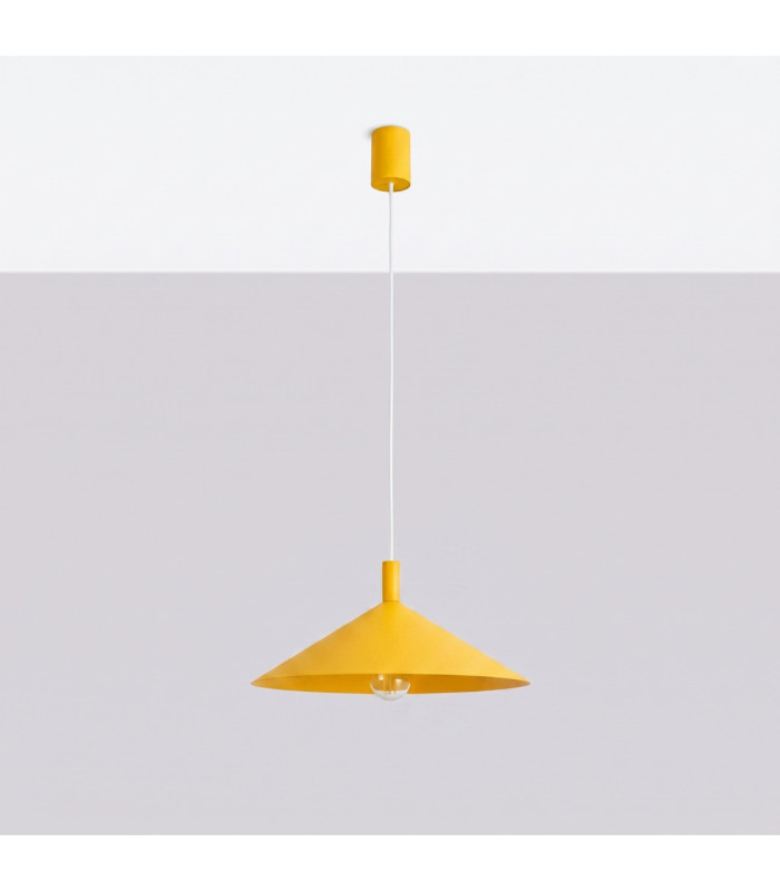 Nox 40cm Dome Wall Lamp Yellow 1x E27-3