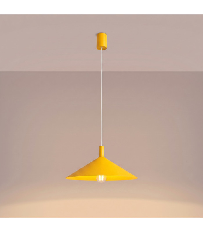 Nox 40cm Dome Wall Lamp Yellow 1x E27-4