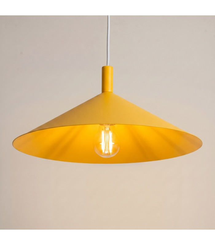 Nox 40cm Dome Wall Lamp Yellow 1x E27-5
