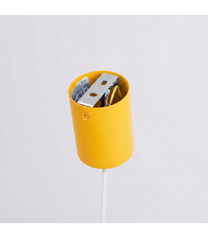 Nox 40cm Dome Wall Lamp Yellow 1x E27-9