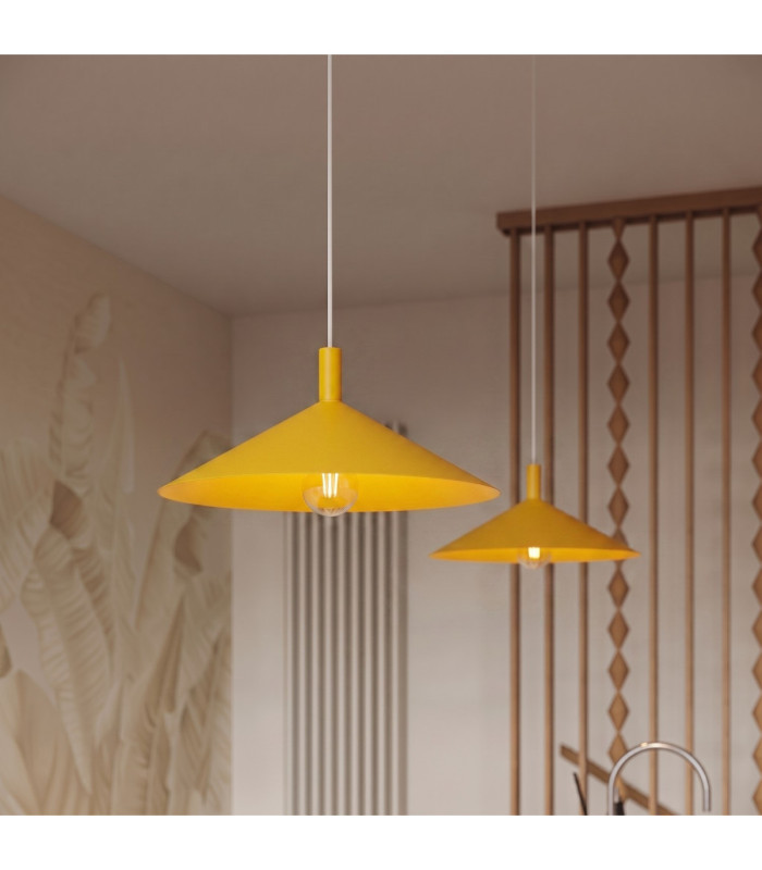 Nox 40cm Dome Wall Lamp Yellow 1x E27-13