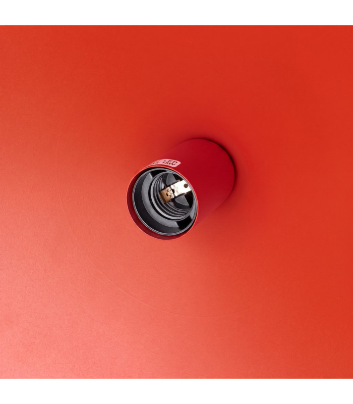 Nox 40cm Dome Wall Lamp Red 1x E27-8