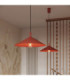 Nox 40cm Dome Wall Lamp Red 1x E27-13