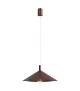 Nox 40cm Dome Wall Lamp Brown 1x E27-1