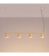 Nox Bar Pendant Ceiling Light Gold 4x E14-4