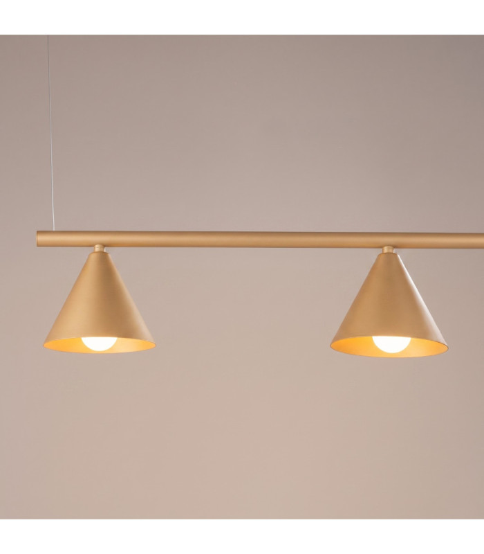 Nox Bar Pendant Ceiling Light Gold 4x E14-5