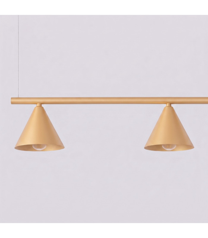 Nox Bar Pendant Ceiling Light Gold 4x E14-6