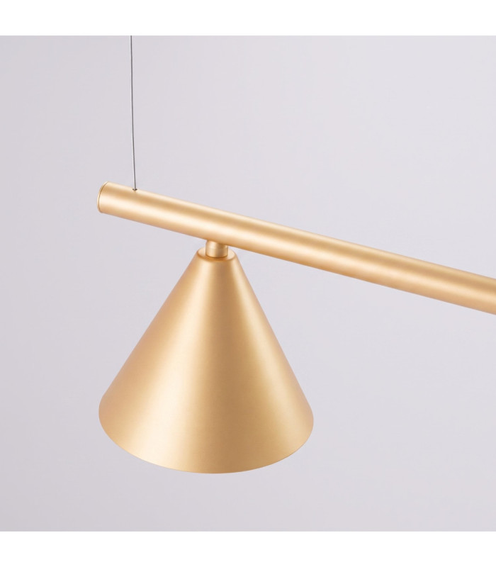 Nox Bar Pendant Ceiling Light Gold 4x E14-7