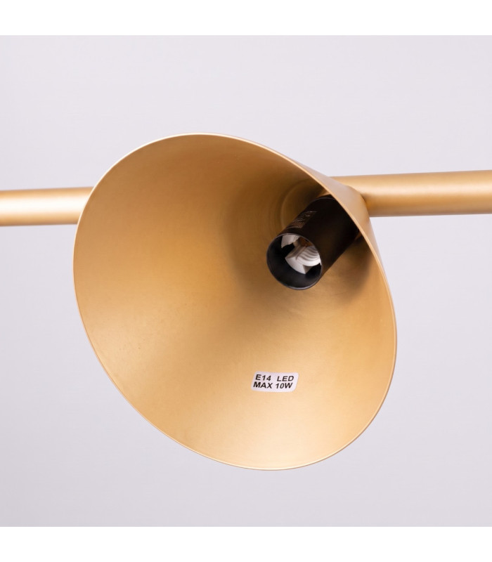 Nox Bar Pendant Ceiling Light Gold 4x E14-8