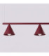 Nox Bar Pendant Ceiling Light Burgundy 4x E14-6