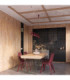 Nox Bar Pendant Ceiling Light Burgundy 4x E14-12