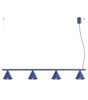 Nox Bar Pendant Ceiling Light Ultramarine 4x E14-1