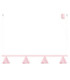 Nox Bar Pendant Ceiling Light Pink 4x E14-1