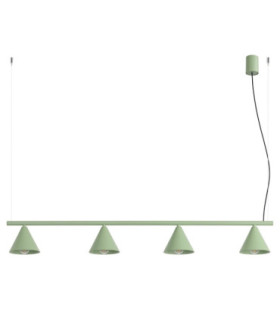 Nox Bar Pendant Ceiling Light Sage 4x E14-1