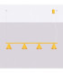 Nox Bar Pendant Ceiling Light Yellow 4x E14-3