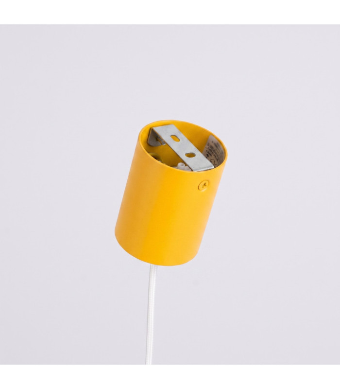 Nox Bar Pendant Ceiling Light Yellow 4x E14-9