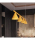 Nox Bar Pendant Ceiling Light Yellow 4x E14-14