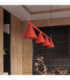 Nox Bar Pendant Ceiling Light Red 4x E14-13
