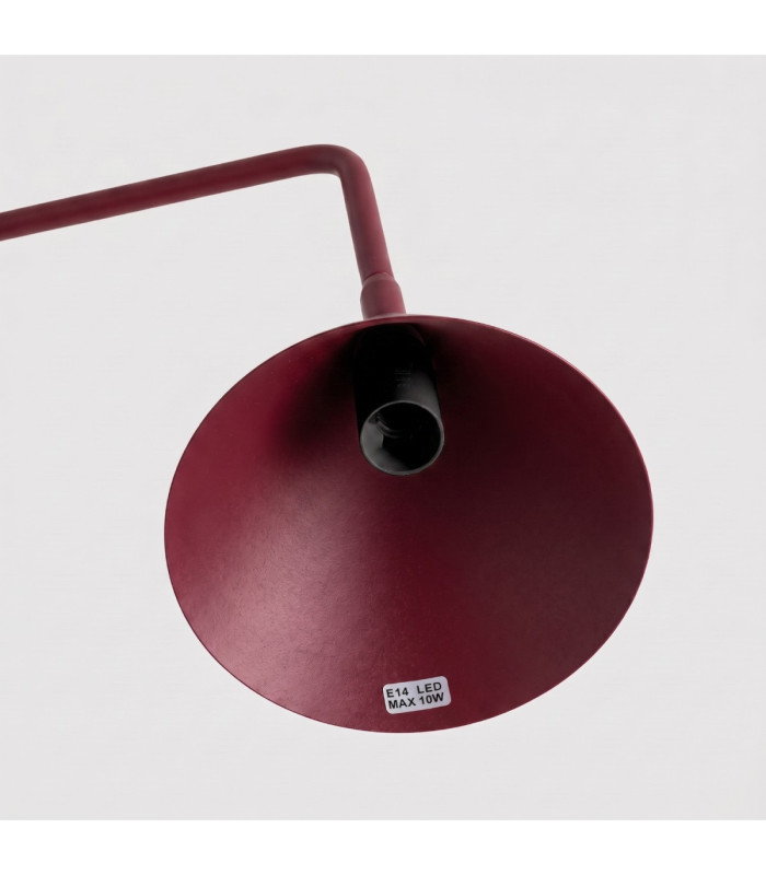 Nox Desk Task Lamp Burgundy 1x E14-8
