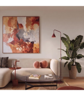 Nox Task Floor Lamp Burgundy 1x E14-2