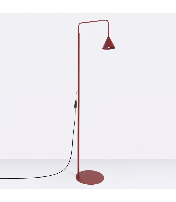 Nox Task Floor Lamp Burgundy 1x E14-3