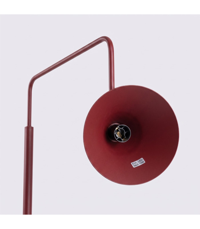 Nox Task Floor Lamp Burgundy 1x E14-8