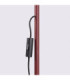 Nox Task Floor Lamp Burgundy 1x E14-9