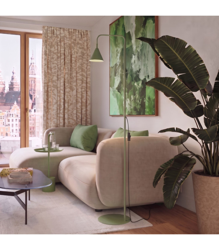 Nox Task Floor Lamp Sage 1x E14-12