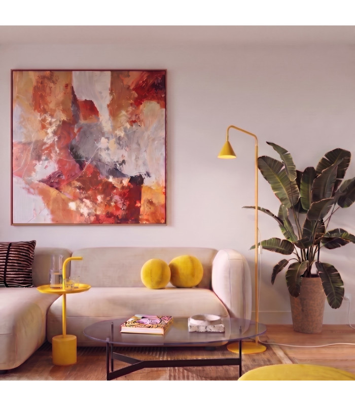 Nox Task Floor Lamp Yellow 1x E14-2