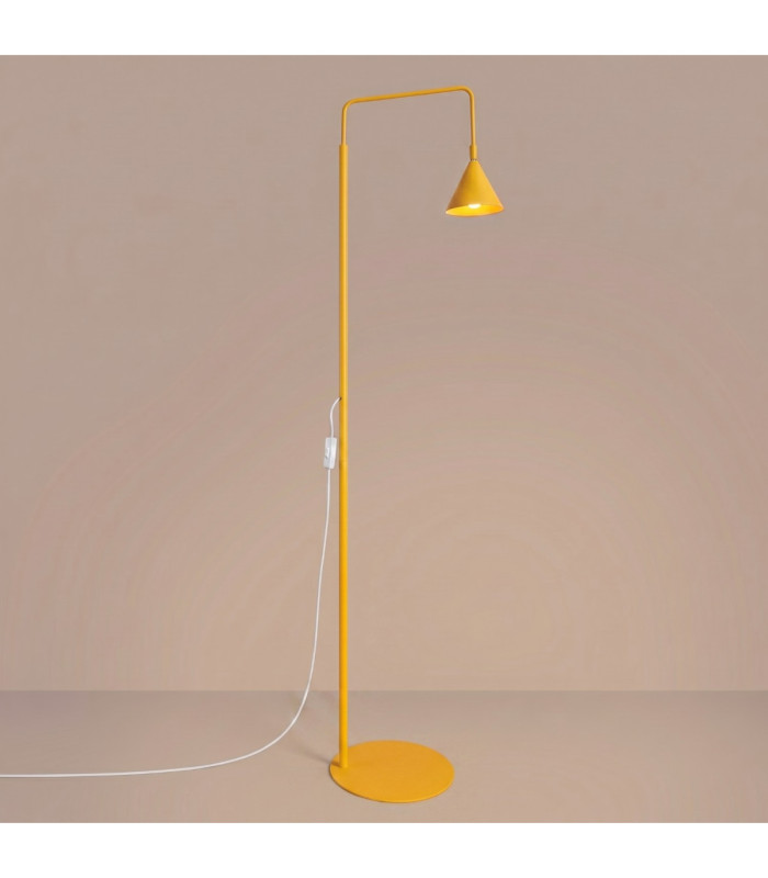 Nox Task Floor Lamp Yellow 1x E14-4