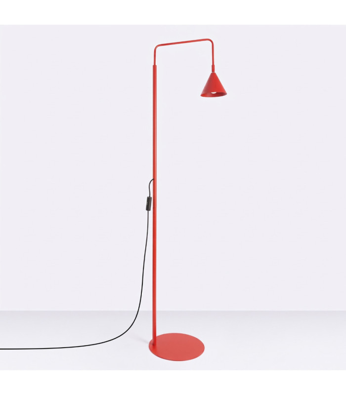 Nox Task Floor Lamp Red 1x E14-3