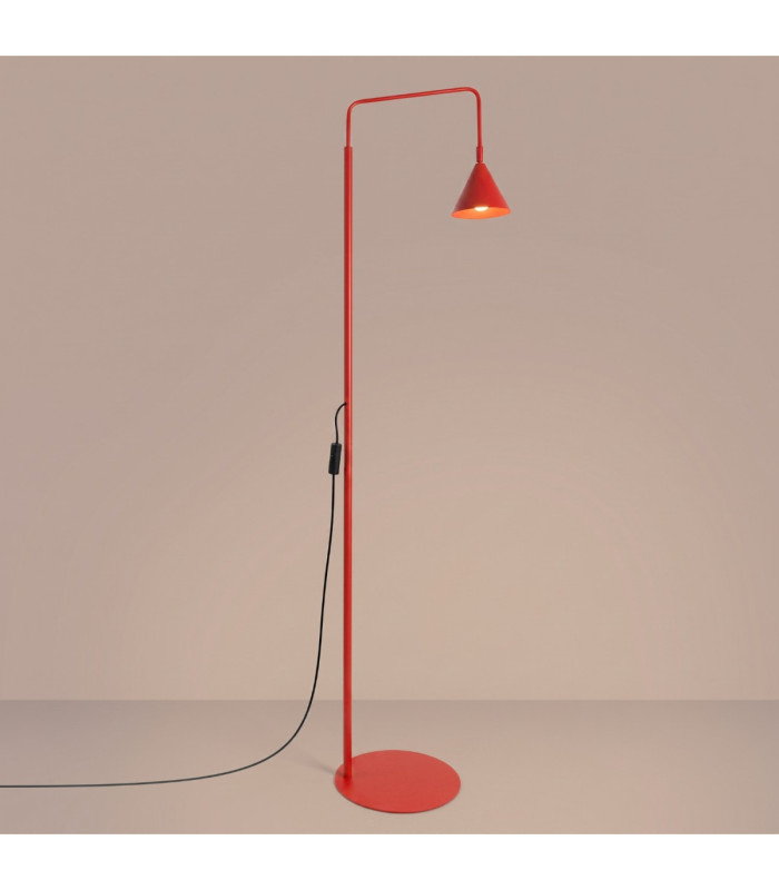Nox Task Floor Lamp Red 1x E14-4