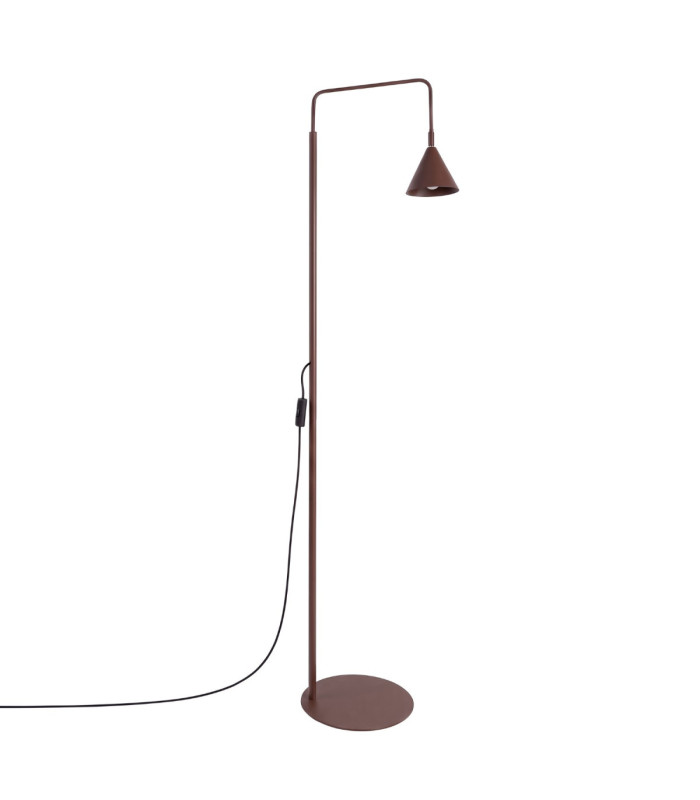 Nox Task Floor Lamp Brown 1x E14-1