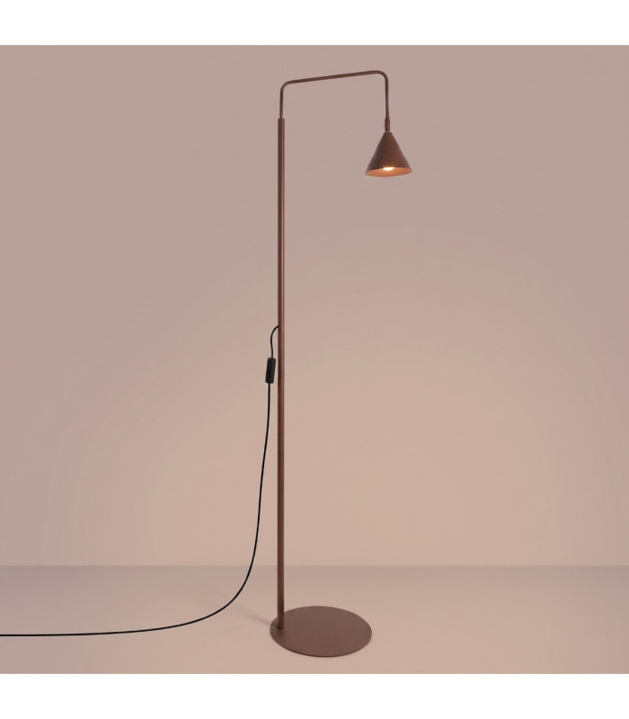 Nox Task Floor Lamp Brown 1x E14-4