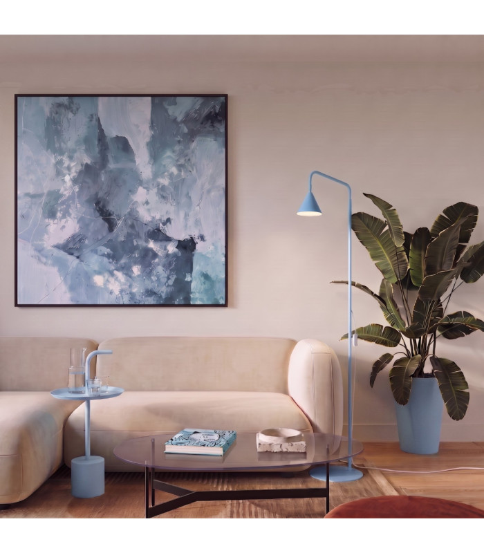 Nox Task Floor Lamp Light Blue 1x E14-2