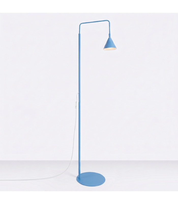 Nox Task Floor Lamp Light Blue 1x E14-3
