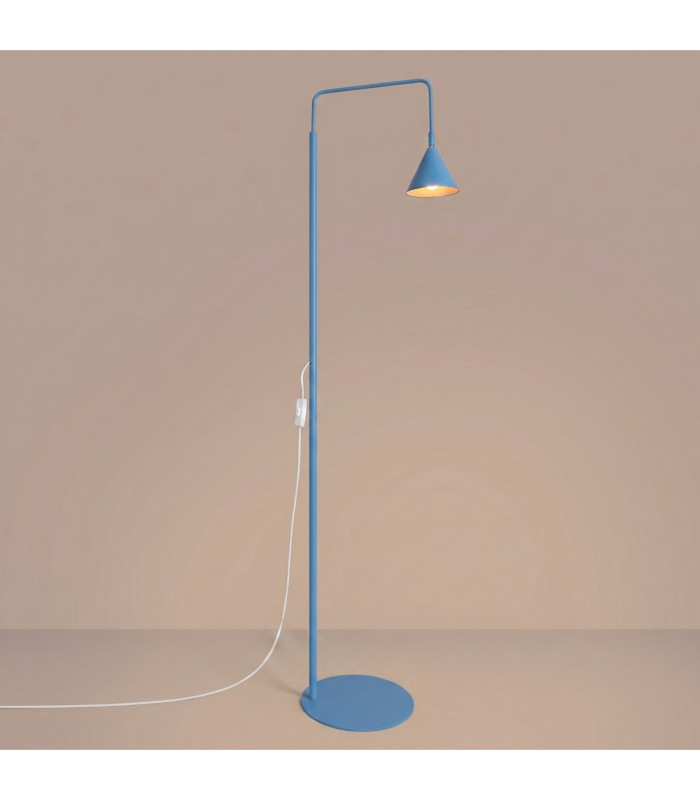 Nox Task Floor Lamp Light Blue 1x E14-4