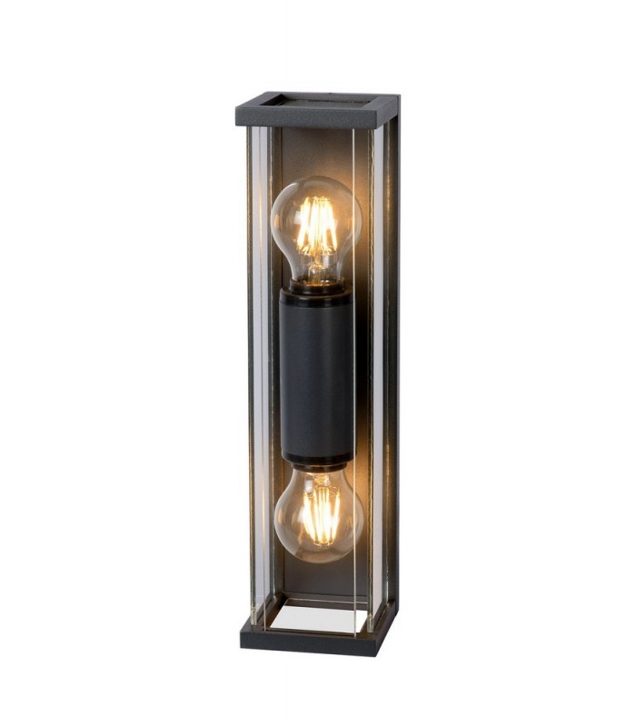 Wall Lamp 2 x E27, IP54, Graphite - 1