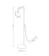 Nox Task Floor Lamp Light Blue 1x E14-10