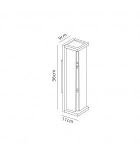 Wall Lamp 2 x E27, IP54, Graphite - 2