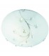 3 Light Large Ceiling Flush Light Chrome, Crystal Glass, E27 - 1