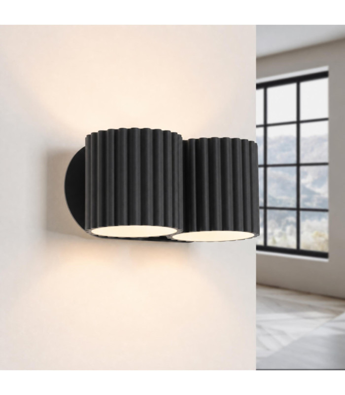 Aura Up & Down Wall Lamp Black 2x G9-4